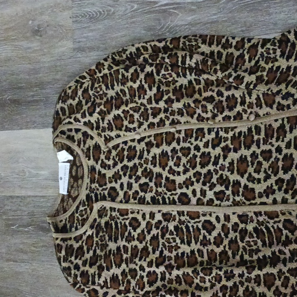 Saks Fifth Ave leopard sweater set